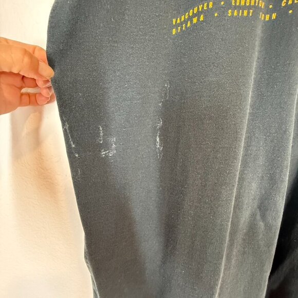 VTG 1996 Neil Young and Crazy Horse Tour T-Shirt XL Black Nice Man Rock Band - Picture 6 of 10